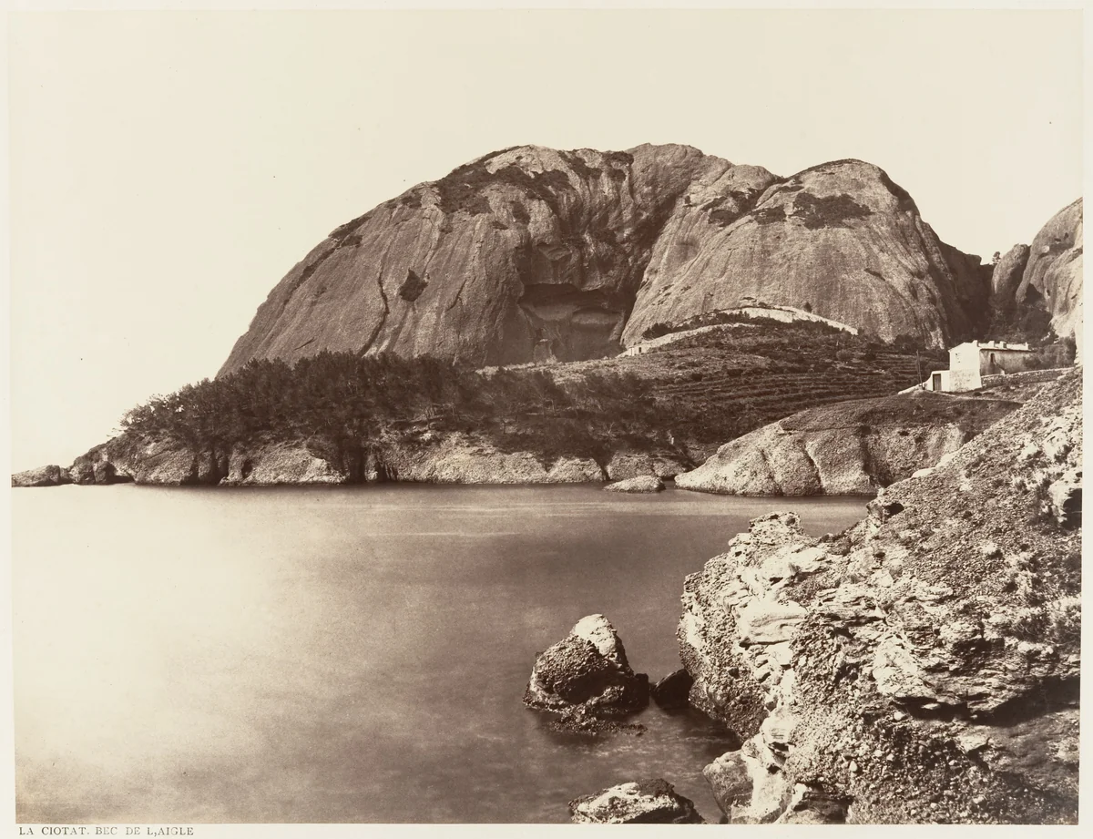 La Ciotat, Bec de l'Aigle by Edouard Baldus, photograph, 1860-1862