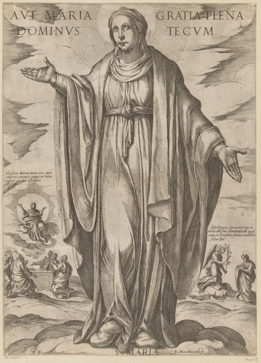 Maria by Unknown, print, 1565-1630