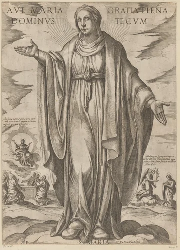 Maria by Unknown, print, 1565-1630