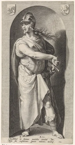 Woede (Ira) by Jacob Matham, print, 1593