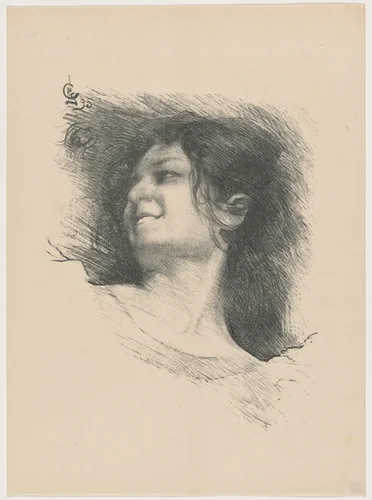 Etude de femme by Lapierre, print, 1895