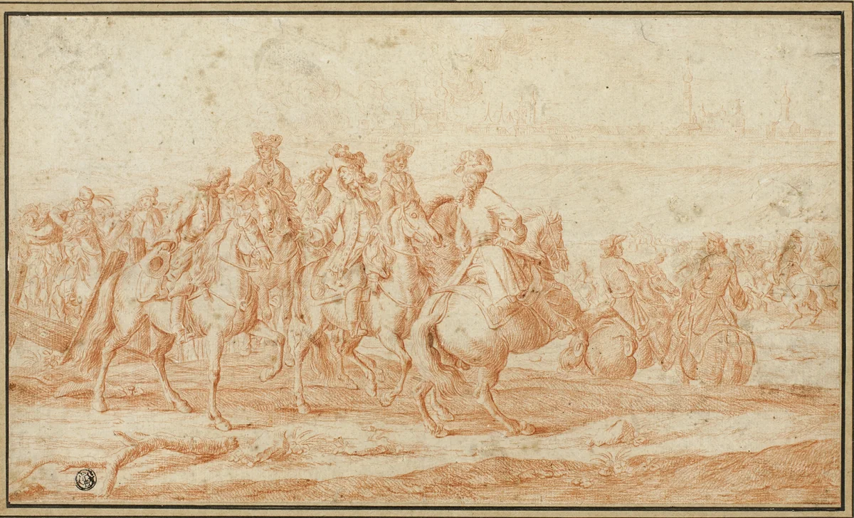 Review of Troops by Georg Philipp Rugendas
Philips Wouwerman, drawing, 1600-1750