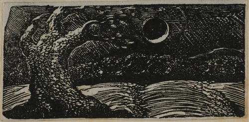 Blasted Tree and Flattened Crops, from The Pastorals of Virgil by William Blake, print, 1821