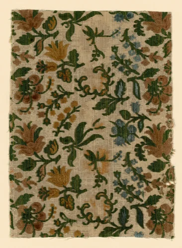 Fragment by Italy, textile, 1601-1625