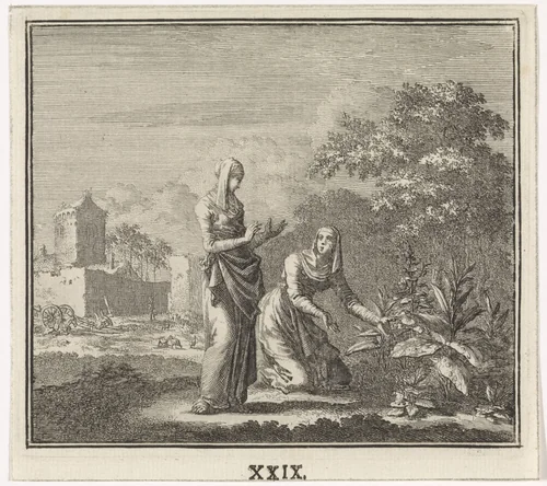 Embleem: dauw by Jan Luyken, print, 1695-1705