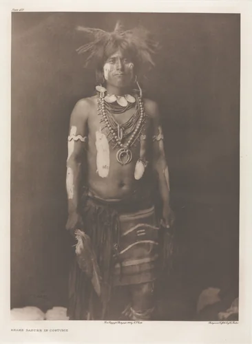 Portfolio XII, Plate 430: Snake Dancer in Costume by Edward Curtis, other, 1900