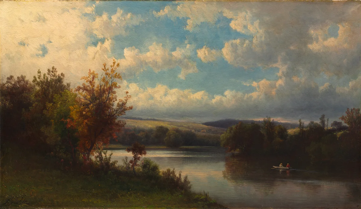 Landscape near Granby, Connecticut by Hendrik Dirk Kruseman van Elten, painting, 1870-1879