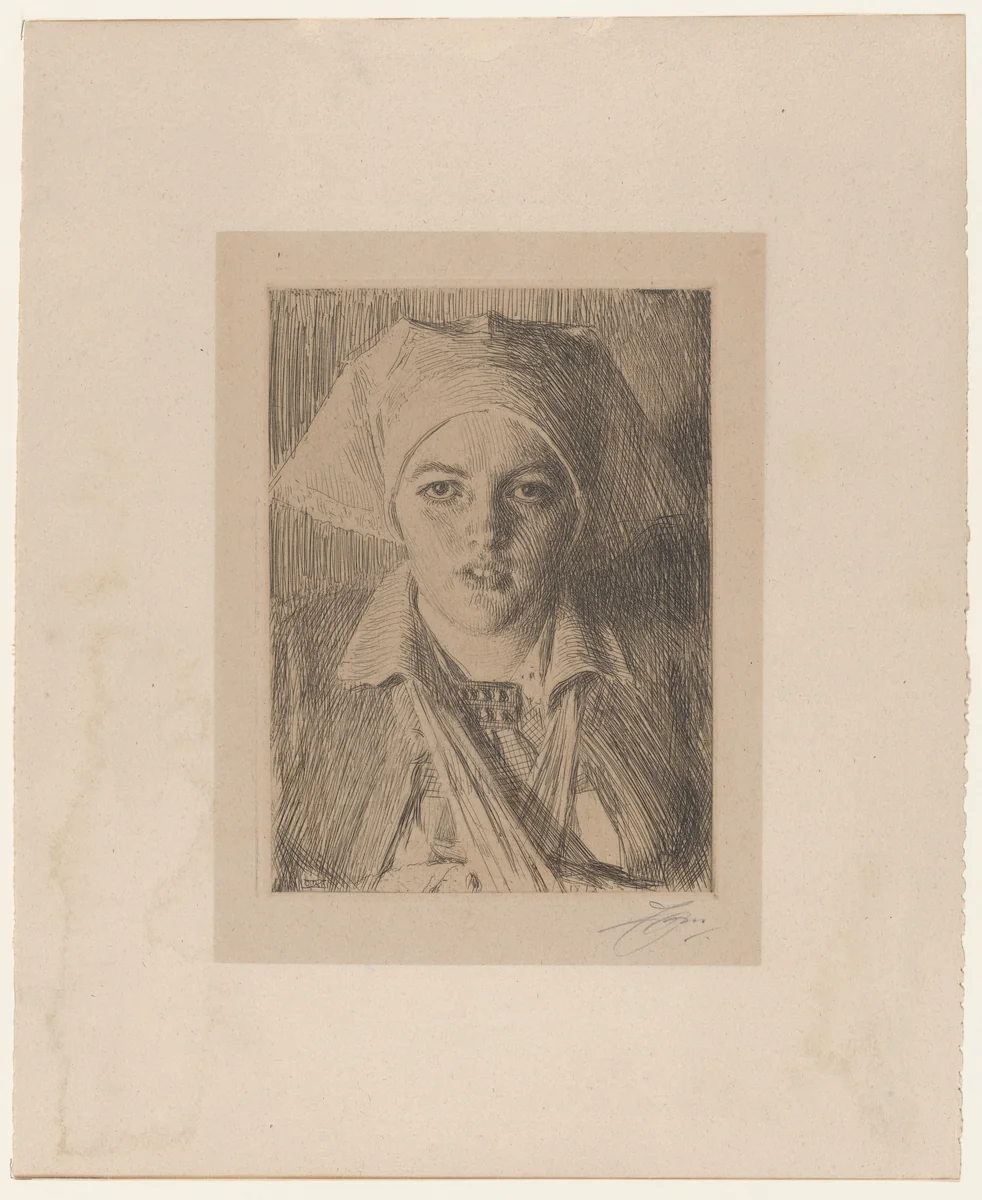 Gulli II by Anders Zorn, print, 1918