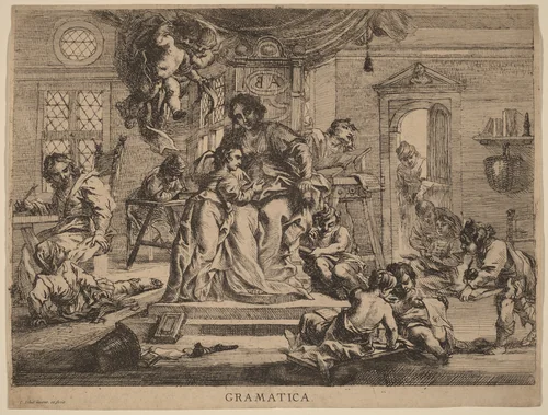 Grammatica by Cornelis Schut, print, 1597-1655