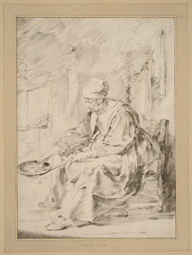 Pancake Woman by Cornelis Ploos van Amstel, print, 1768