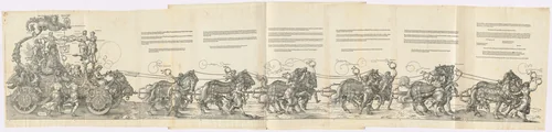 The Triumphal Chariot of Maximilian I (The Great Triumphal Car) by Albrecht Dürer, print, 1523
