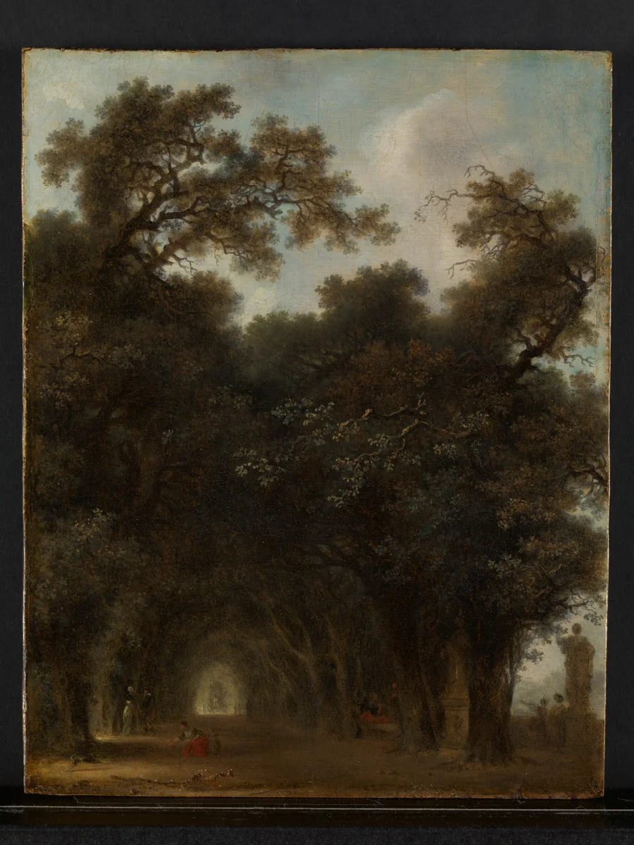 A Shaded Avenue by Jean Honoré Fragonard, painting, 1770-1780