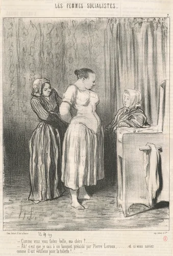 Comme vous faites belle, ma chère? ... by Honoré Daumier, print, 1849