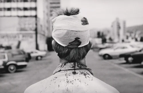 Street Map (#8) by Jim Goldberg, photograph, 1986