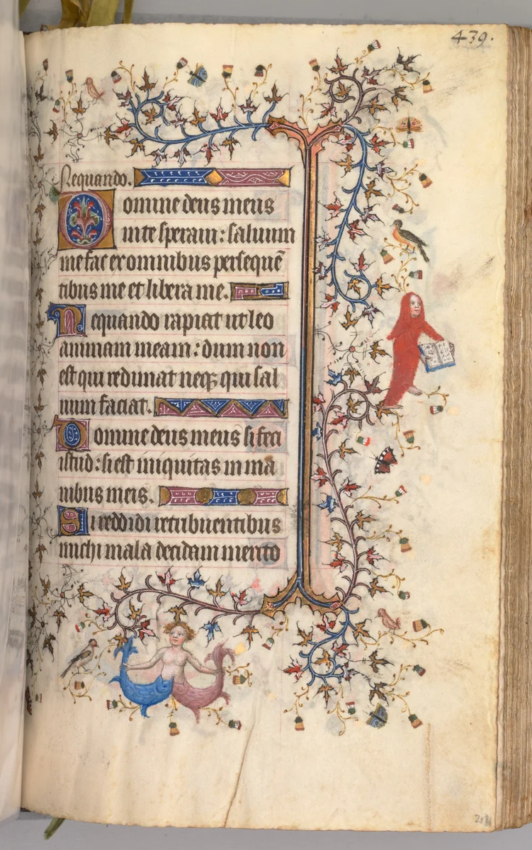 Hours of Charles the Noble, King of Navarre (1361-1425): fol. 214r, Text by Master of the Brussels Initials and Associates, book, 1400-1410