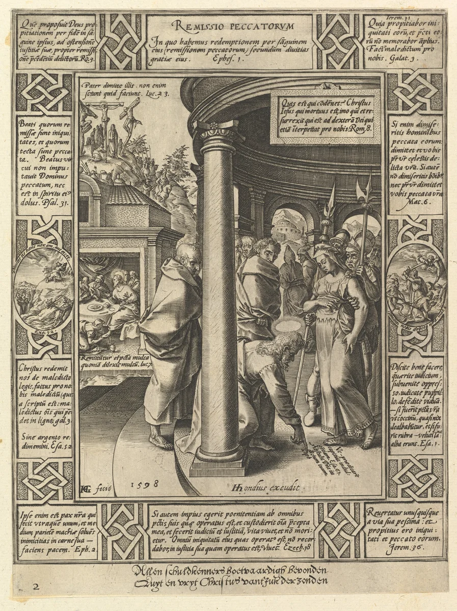 Remissio Peccatorum, from "The Allegories on the Christian Creed" by Hendrick Goltzius, print, 1598