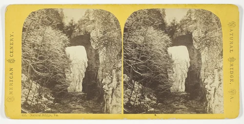 Natural Bridge, VA, No. 655 from the series "American Scenery" by Artist Unknown, photograph, 1875-1899