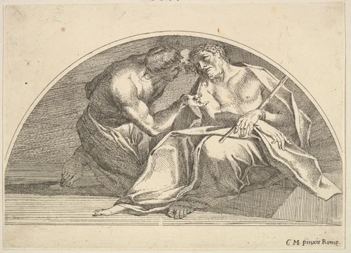 Mocking of Christ by Robert van Audenaerde, print, 1680-1743