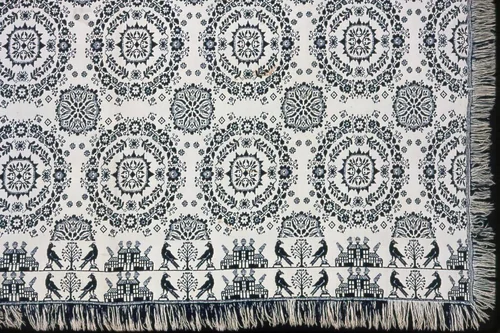 Coverlet by United States, textile, 1835-1850