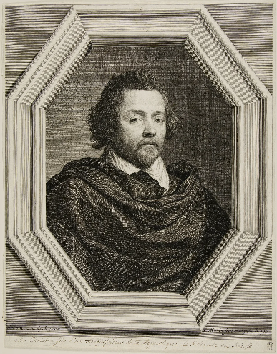 Nicolas Christin by Jean Morin, print, 1610-1650