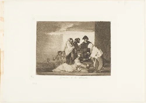 Thanks to the Millet, plate 51 from The Disasters of War by Francisco José de Goya, print, 1812-1815