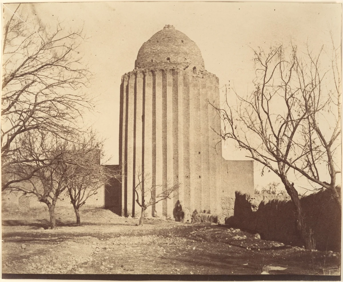[Bastam, Tomb Tower (built 1313), Khorasan] by Luigi Pesce, photograph, 1840-1869