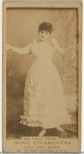 Card Number 633, Celie Ellis, from the Actors and Actresses series (N145-7) issued by Duke Sons & Co. to promote Duke Cigarettes by W. Duke, Sons & Co., photograph, 1880-1889