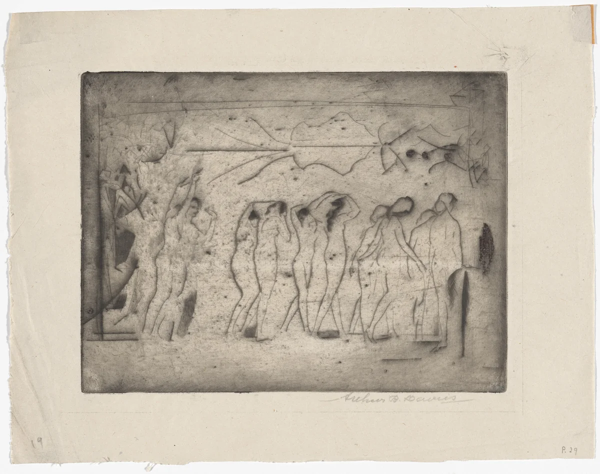 Mirror of Illusion by Arthur B. Davies, print, 1916