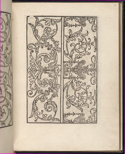 Page from Ein new kunstlich Modelbuch...(Page 17v) by Peter Quentel, book, 1544