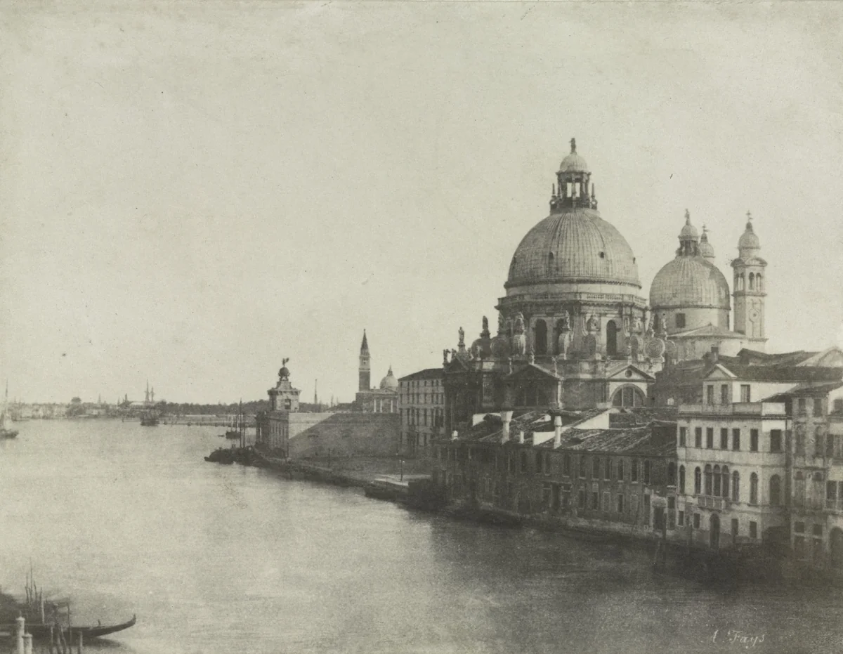 Santa Maria della Salute, View of the Grand Canal, Venice by Baron A. Faÿs, photograph, 1844-1854