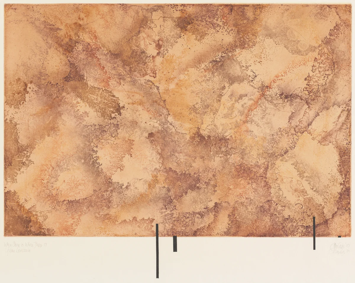 Where There is Where There - Urban Landscape by John Cage, print, 1987-1989