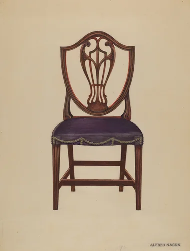 Side Chair (one of six) by Alfred Nason, index of american design, 1936