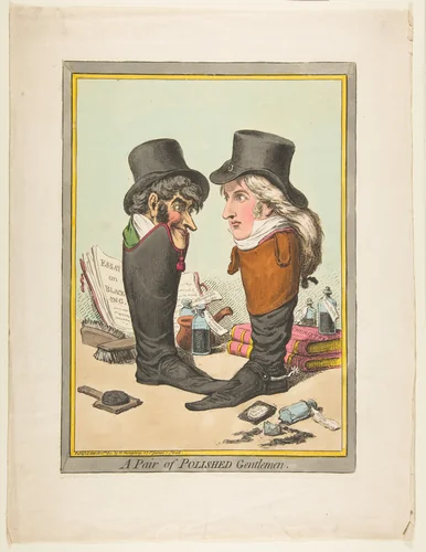 A Pair of Polished Gentlemen by James Gillray, print, 1801