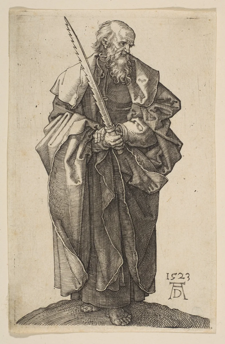 Saint Simon by Albrecht Dürer, print, 1523