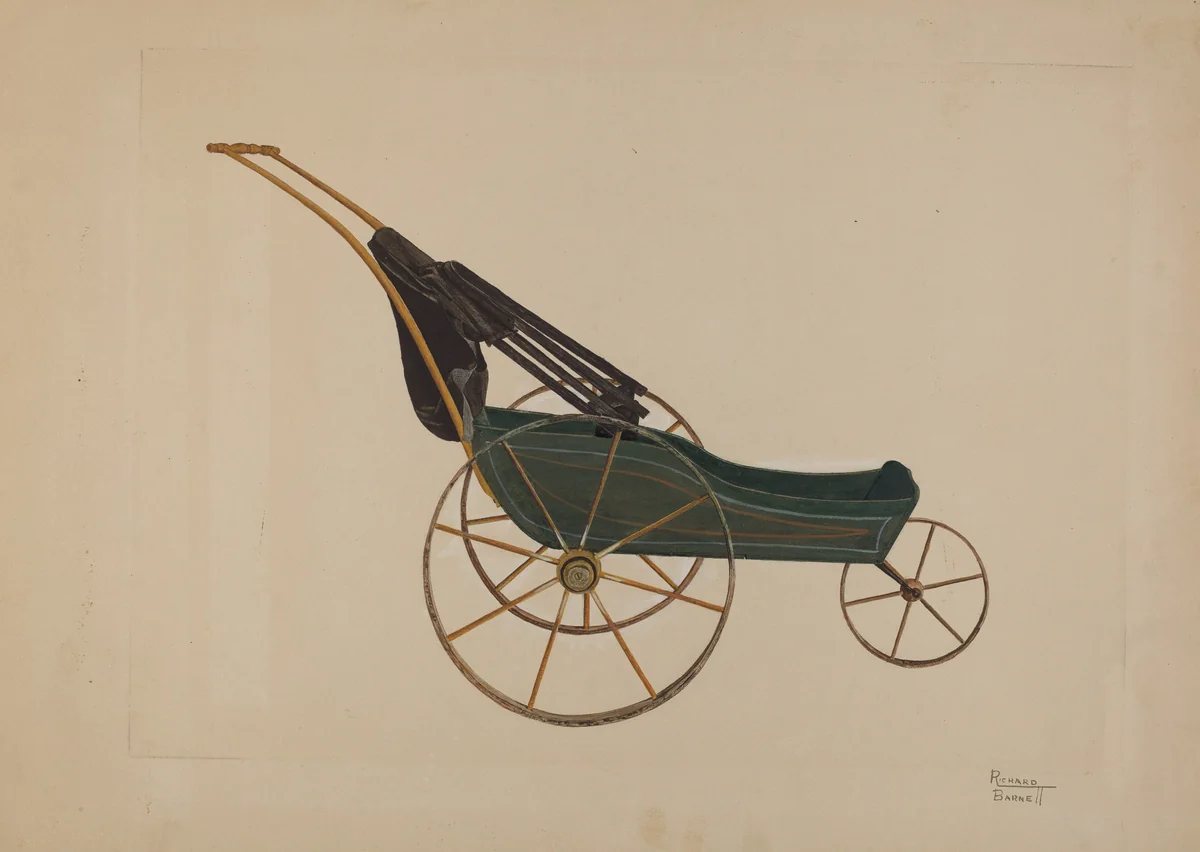 Doll Buggy by Richard Barnett, index of american design, 1938