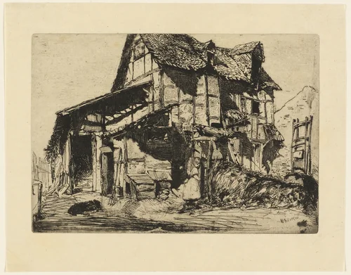 The Unsafe Tenement by James McNeill Whistler, print, 1858