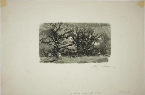 Au Dormoir de Lantara by Louis Auguste Lepère, print, 1908