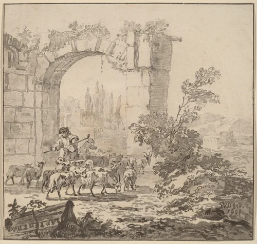 Flock of Goats by Cornelis Ploos van Amstel
Cornelis Brouwer
Simon van der Does, print, 1781-1786