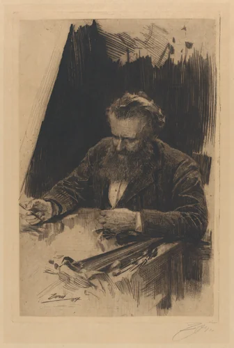 Axel Herman Haig III by Anders Zorn, print, 1884