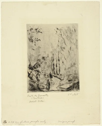 Pathway by Camille Pissarro, print, 1882