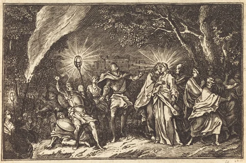 Betrayal of Judas by Sébastien Le Clerc I, print, 1600-1699