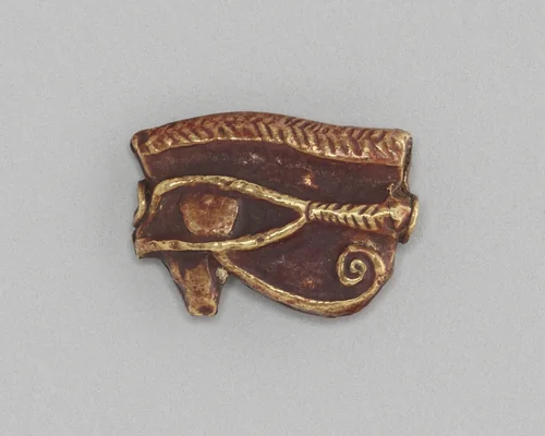 Eye of Horus (Wedjat) Amulet by Egyptian, metalwork, -305--30