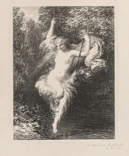 Sarah la Baigneuse by Henri Fantin-Latour, print, 1892