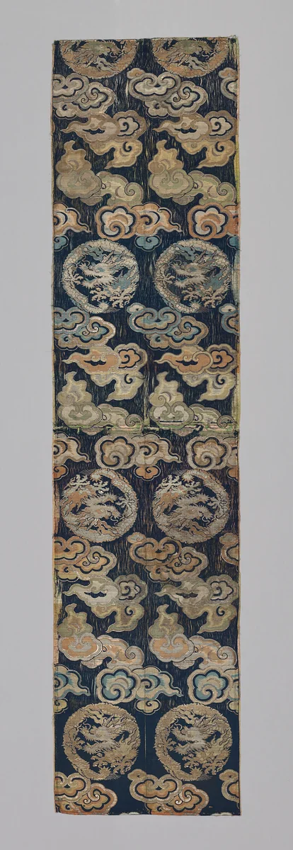 Fragments (Dress Fabric) by China, textile, 1740-1760