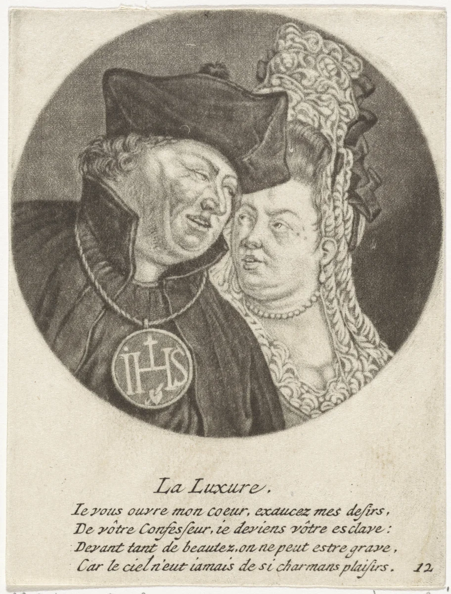 Wellust by Jacob Gole, print, 1670-1724