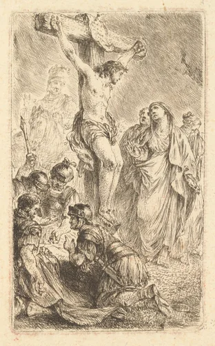 Christ on the Cross by Bernhard Rode, print, 1768