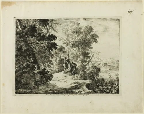 Flaying of Marsyas by Henri Mauperché, print, 1622-1686