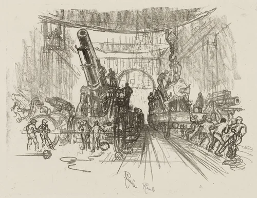 English War Work: Ready for War by Joseph Pennell, print, 1916