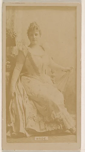 Miss Wade, from the Actresses series (N245) issued by Kinney Brothers to promote Sweet Caporal Cigarettes by Kinney Brothers Tobacco Company, photograph, 1890