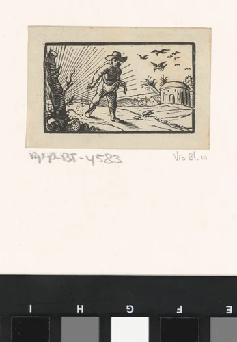 Gelijkenis van de zaaier by Dirck de Bray, print, 1635-1694